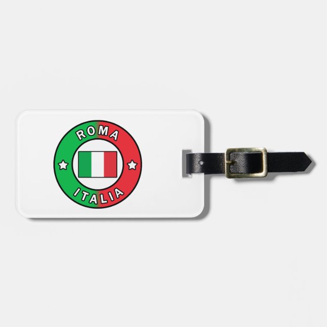 Roma Italia Luggage Tag (Front Horizontal)