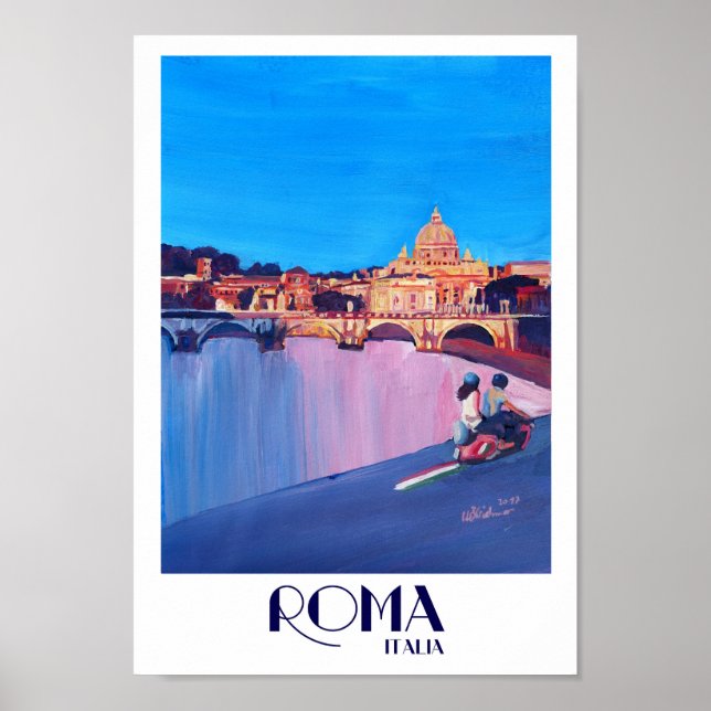 Roma Italia Retro Poster (Front)