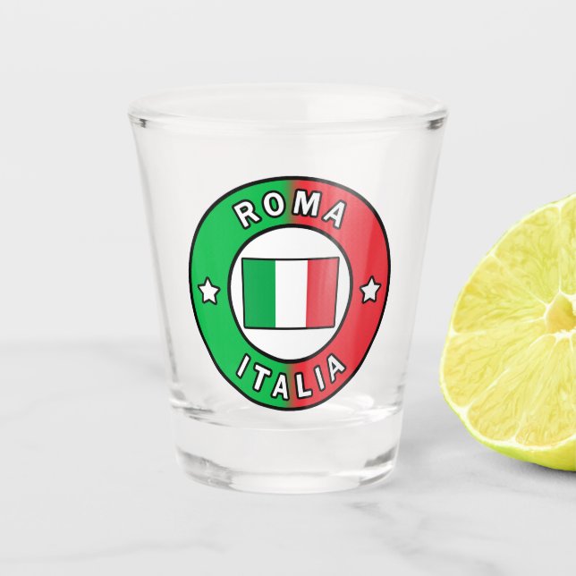 Roma Italia Shot Glass (Front)