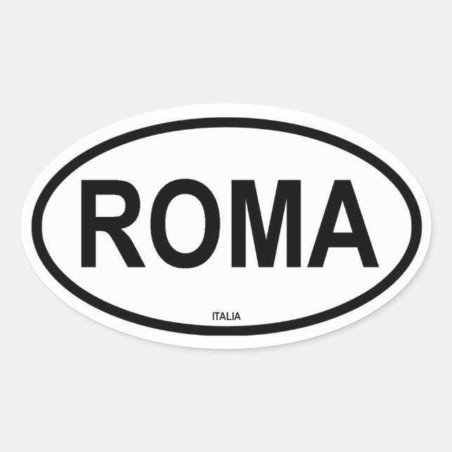 ROMA OVAL STICKER (Front)