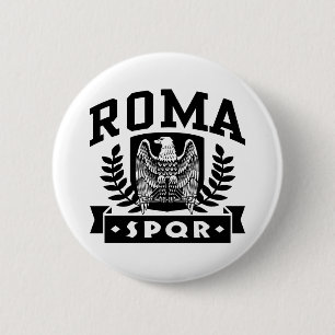 Roma SPQR 6 Cm Round Badge