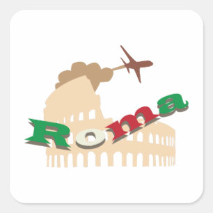 Roma Square Sticker