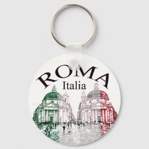 Roma Stamped Key Ring