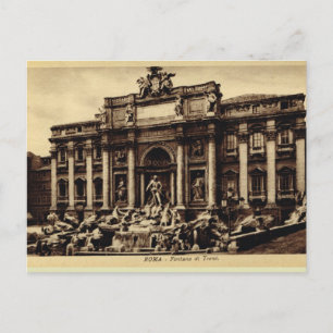 Roma Trevi Fountain Postcard