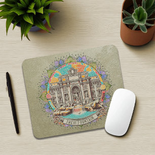 Roma Whispering Fountain Mouse Pad