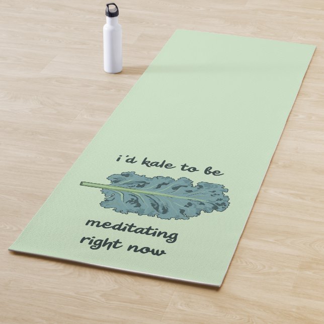 "Romaine Calm - Lettuce Meditate" Pun Yoga Mat (In Situ)