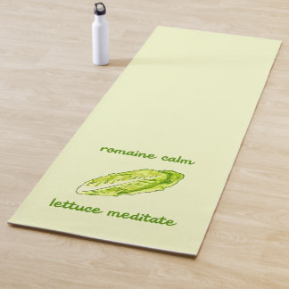 "Romaine Calm - Lettuce Meditate" Yoga Mat