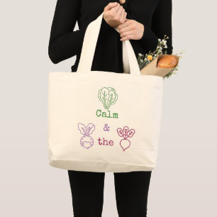Romaine Calm & Turnip the Beet Large Tote Bag