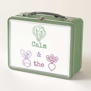 Romaine Calm & Turnip the Beet  Metal Lunch Box