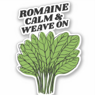 Romaine Calm & Weave On Sticker