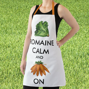 Romaine (Lettuce) Calm and Carrot On Apron