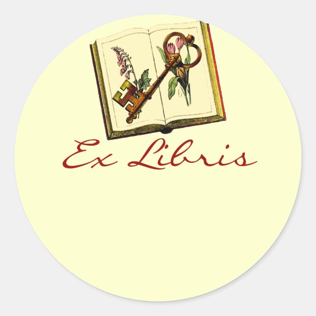 Roman a Clef Bookplate Stickers (Front)