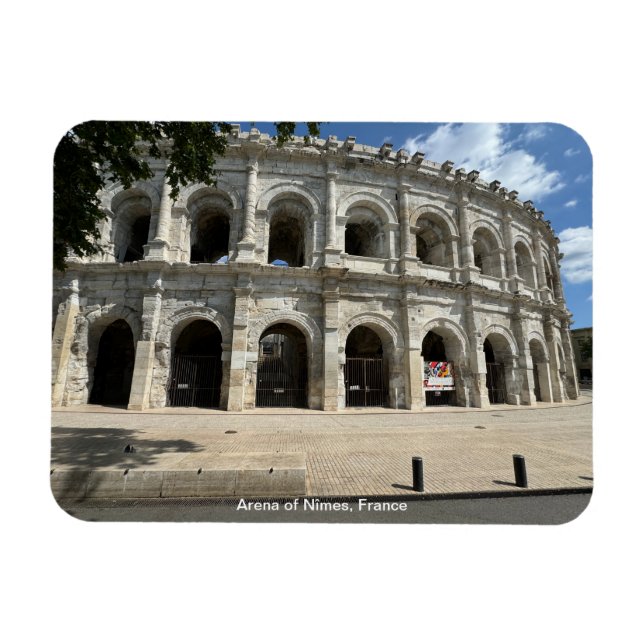 Roman Amphitheatre, Nimes, France on a Magnet (Horizontal)