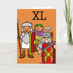 Roman Army Fortieth Birthday Greetings Card