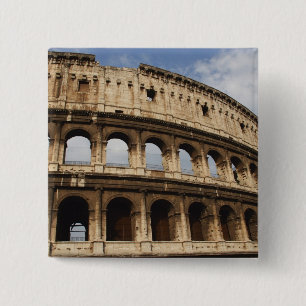 Roman Art. The Colosseum or Flavian 2 15 Cm Square Badge