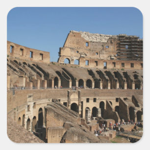 Roman Art. The Colosseum or Flavian 7 Square Sticker