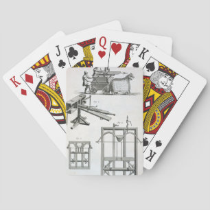 Roman Ballistic Machinery, from the 'Encyclopedie Playing Cards