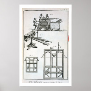 Roman Ballistic Machinery, from the 'Encyclopedie Poster