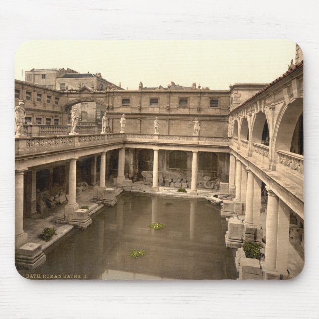 Roman Baths and Abbey II, Bath, Somerset, England Mouse Pad (Front)