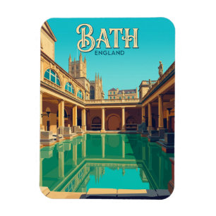 Roman Baths United Kingdom Magnet