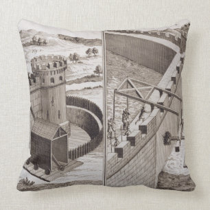 Roman Battering Rams, from the 'Encyclopedie des S Cushion