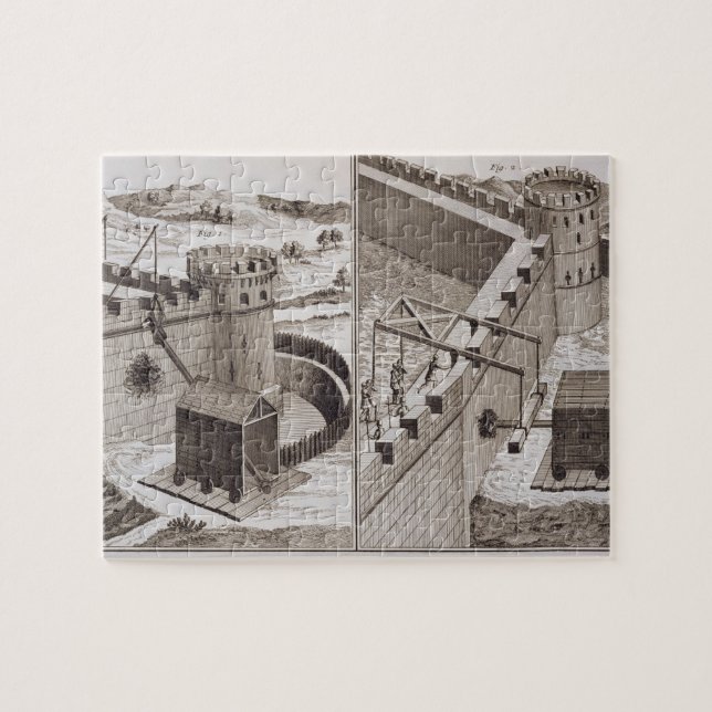 Roman Battering Rams, from the 'Encyclopedie des S Jigsaw Puzzle (Horizontal)