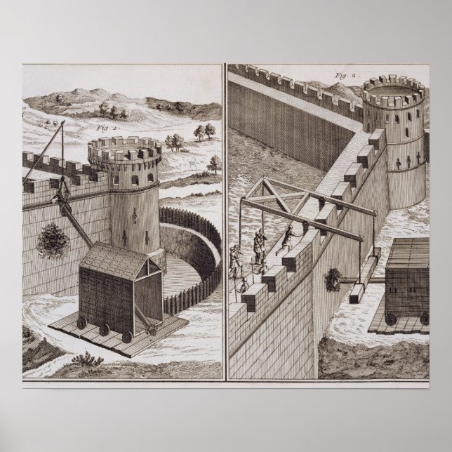 Roman Battering Rams, from the 'Encyclopedie des S Poster (Front)