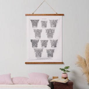 Roman Capital Styles Classical Architecture Hanging Tapestry