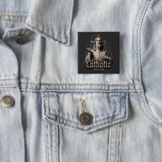 Roman Catholic Church Since AD 33 Jesus Christ 15 Cm Square Badge