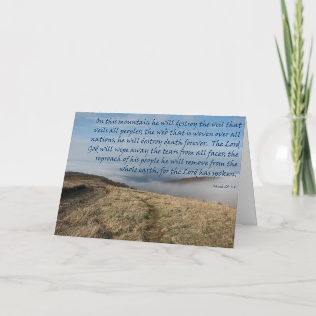 Roman Catholic Old Testament Sympathy Card (Front)