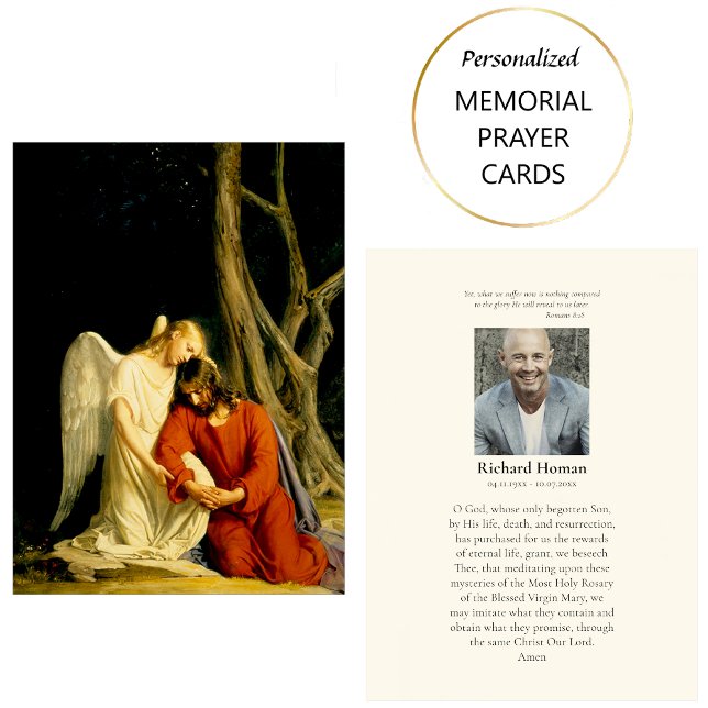 Roman Catholic Photo Funeral Prayer Card (Creator Uploaded)