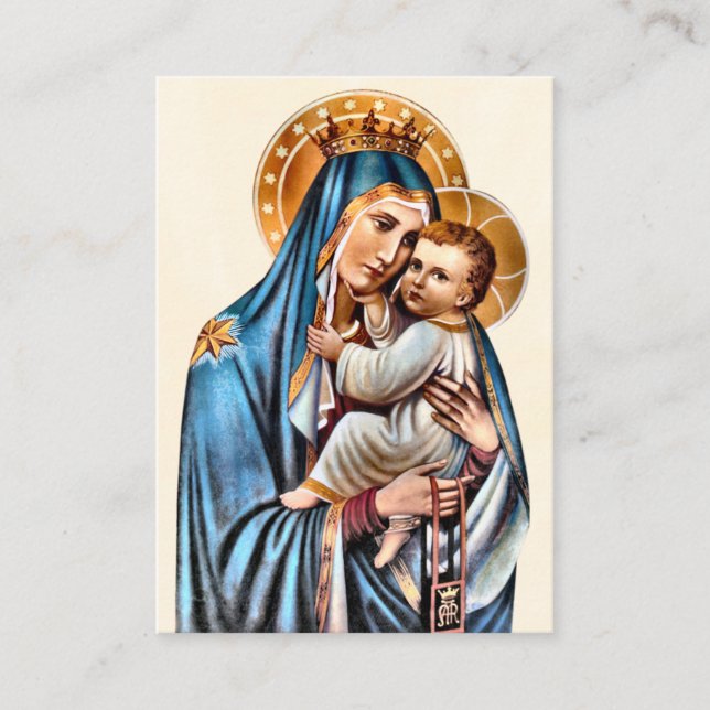 Roman Catholic Pregnancy Prayer Card  (Front)