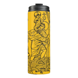 Roman Catholic Saint Christopher Thermal Tumbler