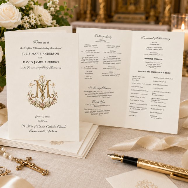 Roman Catholic Wedding Mass Program (Creator Uploaded)