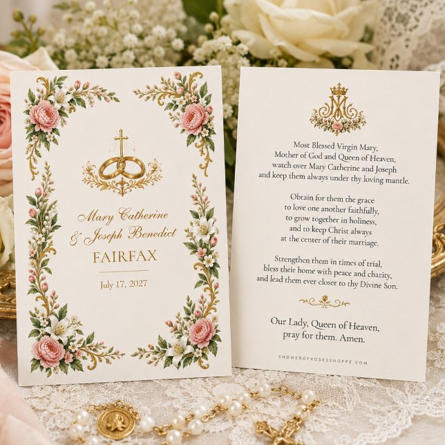 Roman Catholic Wedding Prayer Keepsake  (Creator Uploaded)
