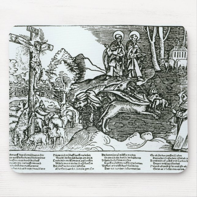 Roman Catholicism and Lutheranism Contrasted Mouse Pad (Front)