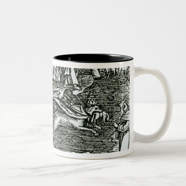 Roman Catholicism and Lutheranism Contrasted Two-Tone Coffee Mug (Right)