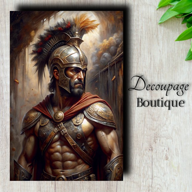 Roman Centurion Decoupage Tissue Paper (Roman Centurion Decoupage Tissue Paper)