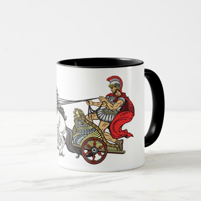 roman chariot mug (Front Right)