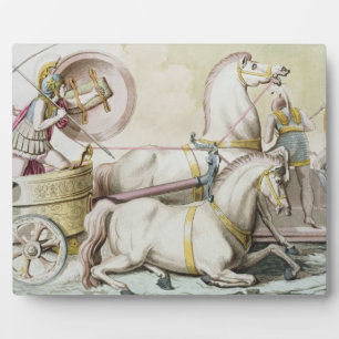 Roman Charioteers, from 'Costumi dei Romani', engr Plaque