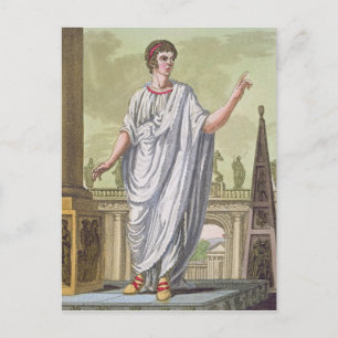 Roman Citizen Claiming Employment, from 'L'Antica Postcard