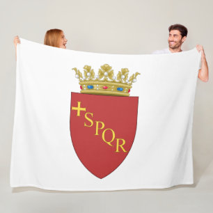Roman Coat of Arms (SPQR) (Rome, Italy) Fleece Blanket