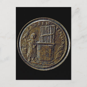 Roman coin depicting an Organ Postcard
