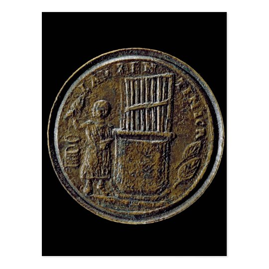 Roman coin depicting an Organ Postcard