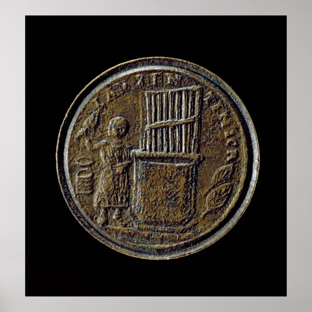 Roman coin depicting an Organ Poster (Front)