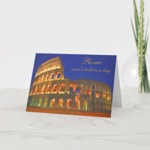Roman Coliseum Card