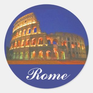 Roman Coliseum Classic Round Sticker