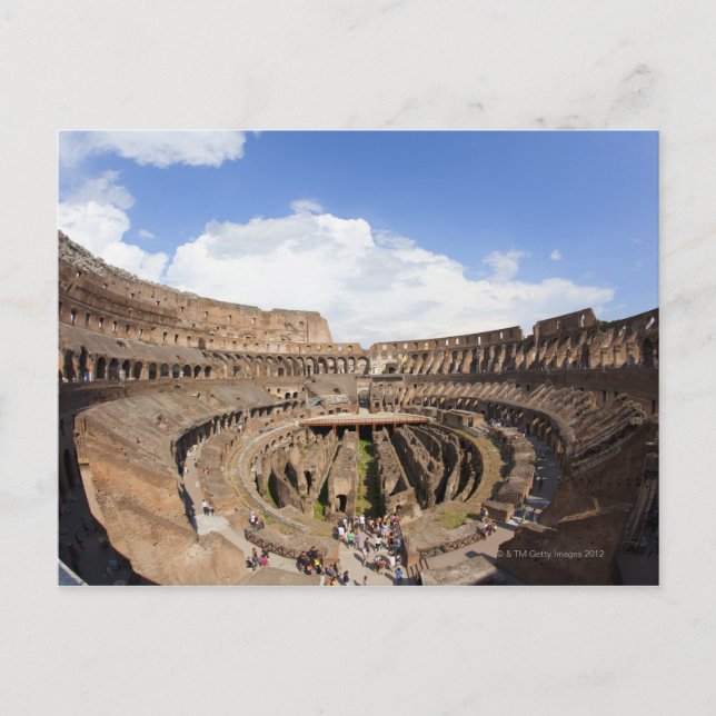 Roman Coliseum, fish eye view Postcard (Front)