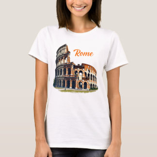 Roman Coliseum Italy Travel Graphic T-Shirt