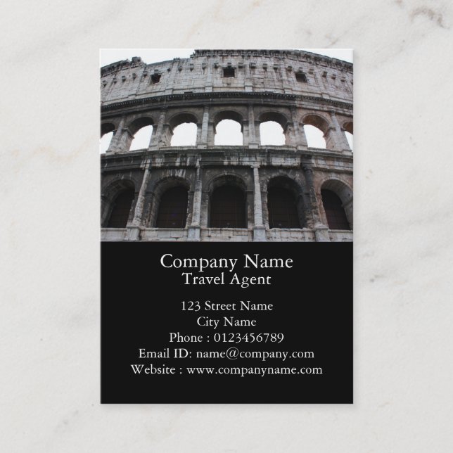 Roman Colosseum Business Card (Front)